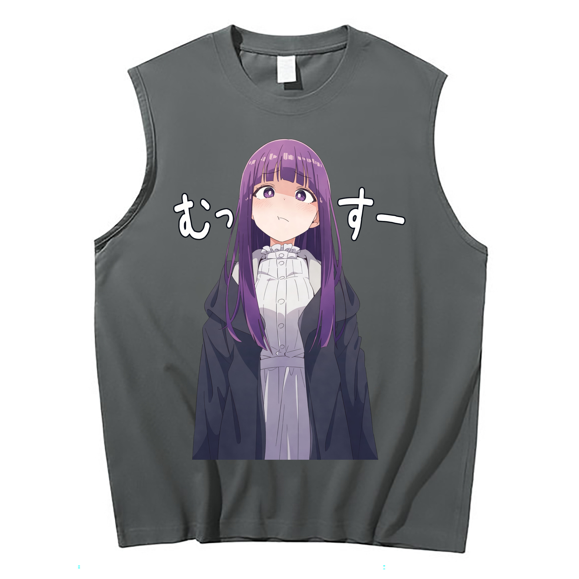 （画像用） 葬送のフリーレン Frieren コットン100％タンクトップ（フロントプリント）